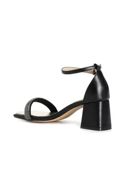 sandali frate con strass chiuso dietro nero