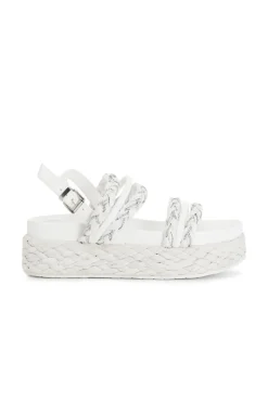 sandali frate in rafia e con strass bianco