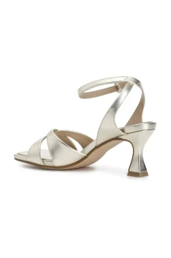 sandali metallizzati platino