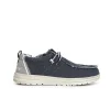 scarpe barca in canvas navy