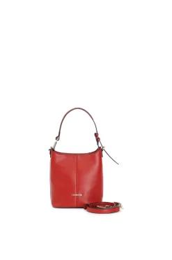 secchiello con maxi anello a "d" rosso