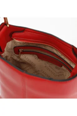 secchiello con maxi anello a "d" rosso