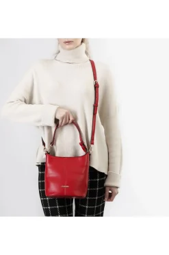 secchiello con maxi anello a "d" rosso