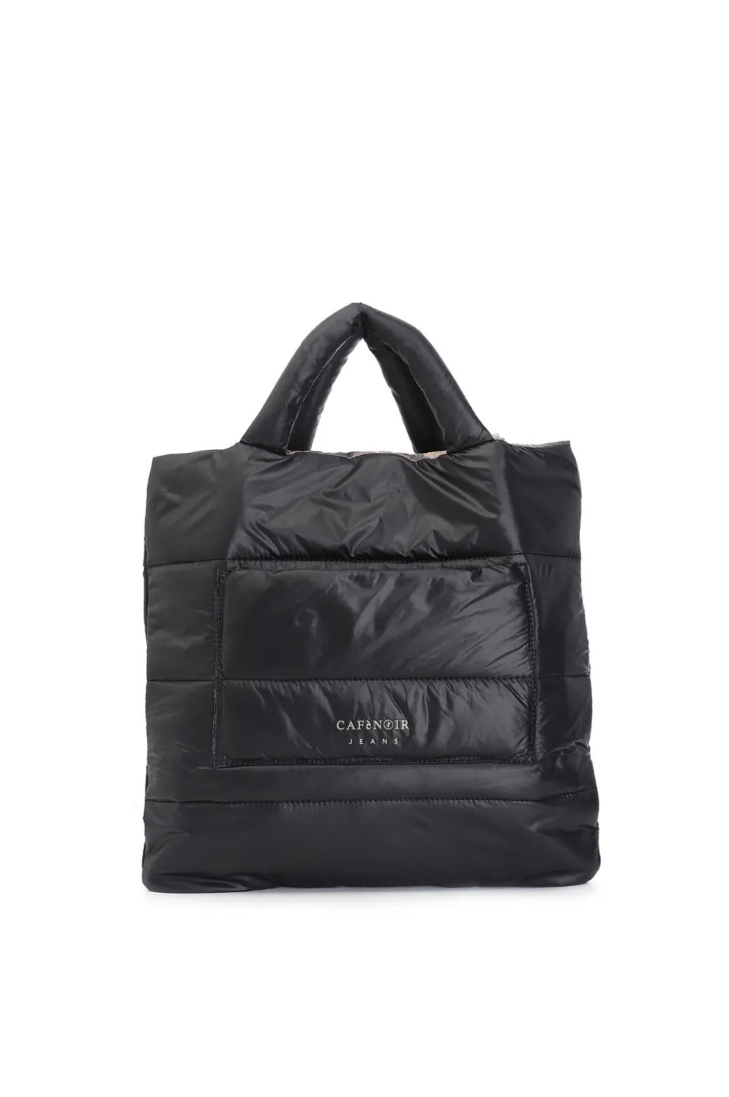 shopping in nylon reversibile nero