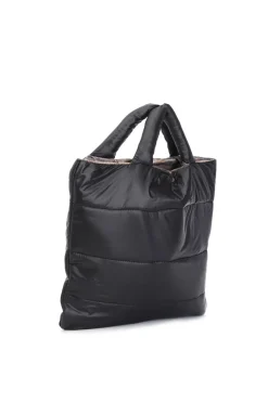 shopping in nylon reversibile nero