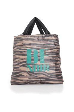 shopping in nylon reversibile nero