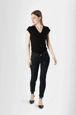skinny jeans brigitt in tela denim superstretch indaco