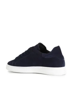 sneakers uomo in pelle scamosciata blu
