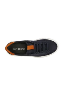 sneakers uomo in pelle scamosciata blu