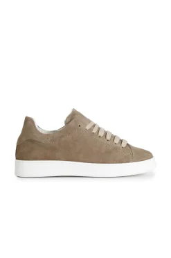 sneakers uomo in pelle scamosciata noce