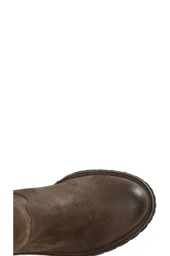 stivale donna in pelle scamosciata t.moro