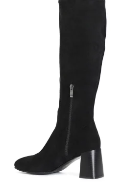 stivale in microfibra elasticizzato nero