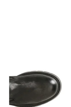 stivale in nabuk con morsetto nero