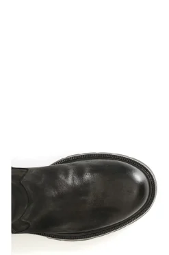 stivale  in nabuk maxi zip nero