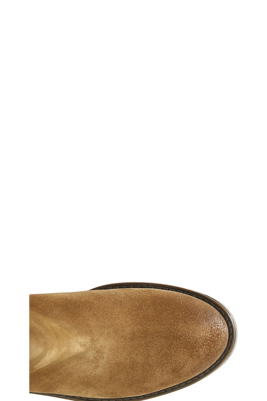 stivale in pelle scamosciata cuoio