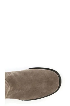 stivale in pelle scamosciata visone