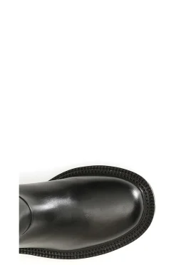 stivaletto donna in pelle nero