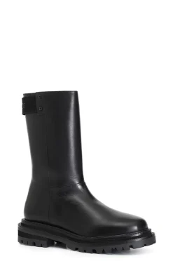 stivaletto donna in pelle nero