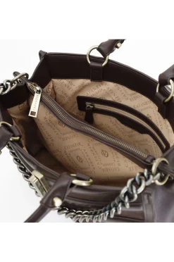 tote con applicazioni di striscie imbottite t.moro