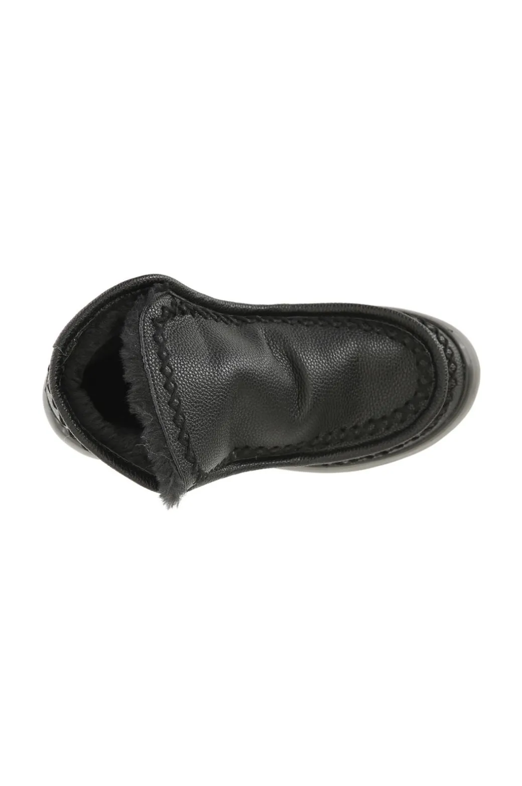 tronchetto da donna in pelle nero