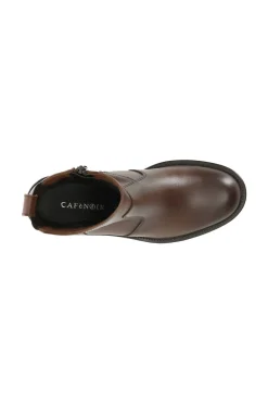 tronchetto donna in pelle marrone