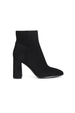 tronchetto in camoscio nero