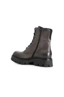 tronchetto in pelle allacciato noce