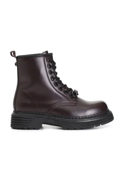 tronchetto in similpelle spazzolata bordeaux