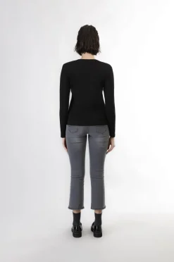 t-shirt manica lunga be noir nero