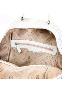 zaino con nastro di strass avorio