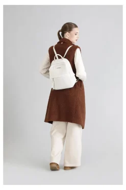 zaino con nastro di strass avorio